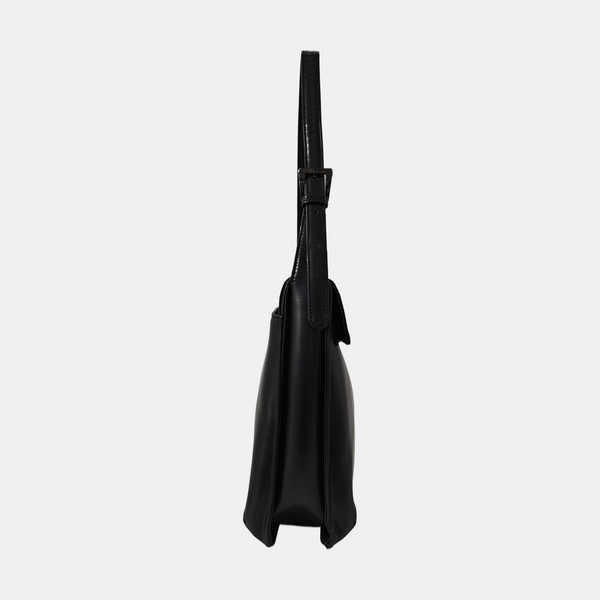 Calfskin Shoulder Bag Black