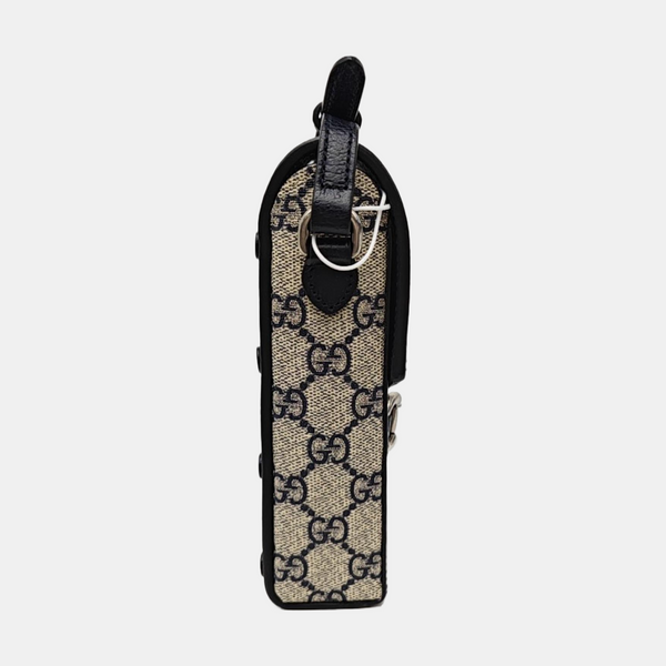 Horsebit 1955 Mini Monogram Coated Canvas Beige