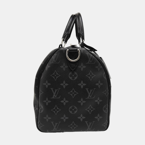 Monogram Coated Canvas Shoulder Bag Black