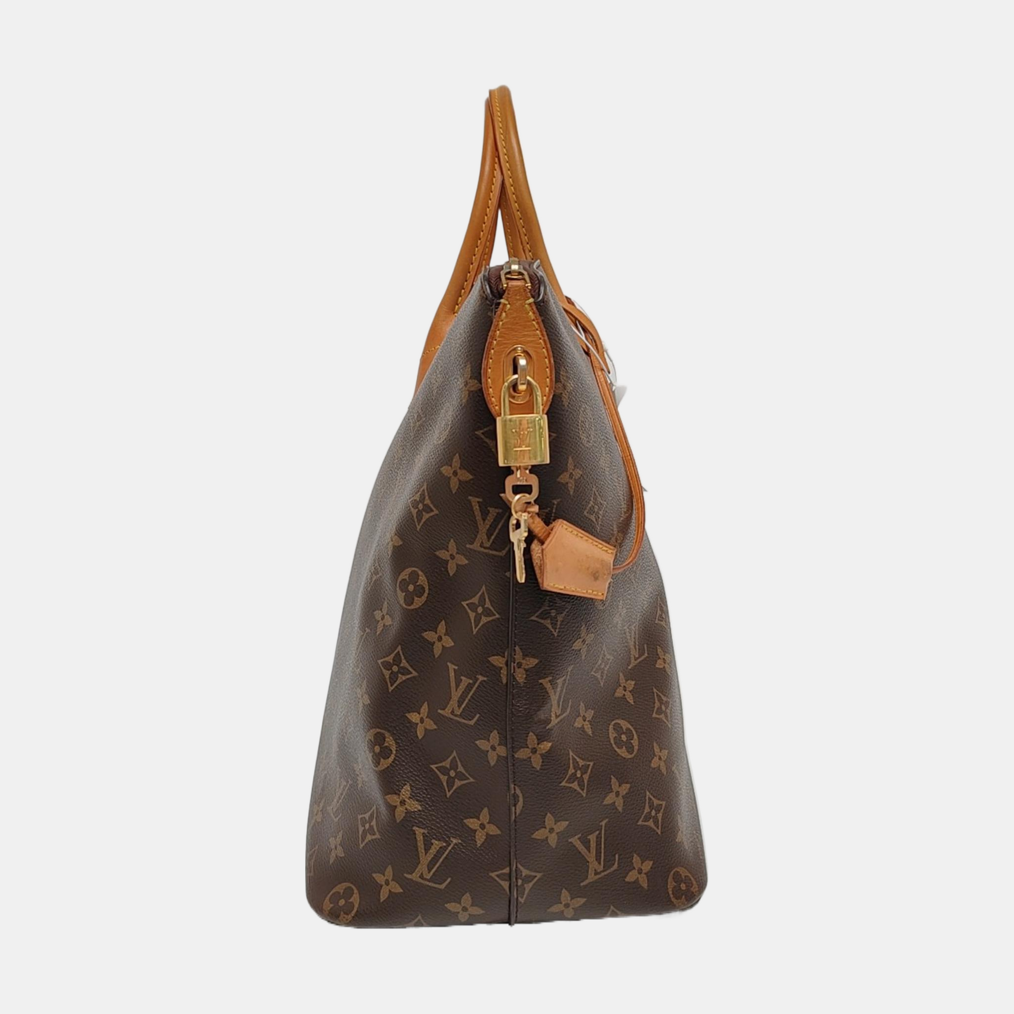 LOCKIT Monogram Coated Canvas Brown