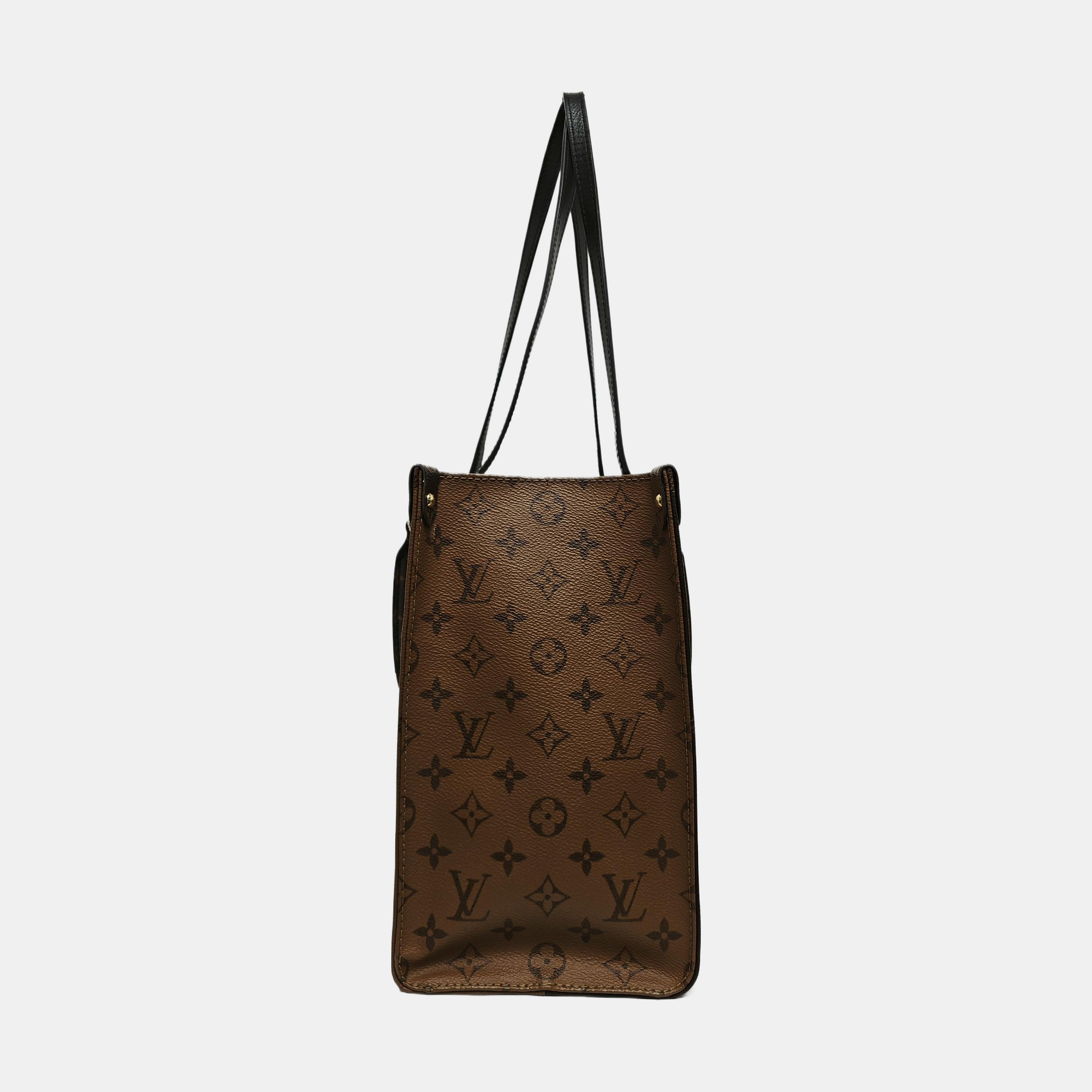 ONTHEGO MM Monogram Coated Canvas Brown