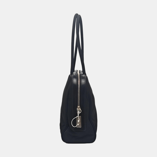 Nylon Top Handle Bag Black