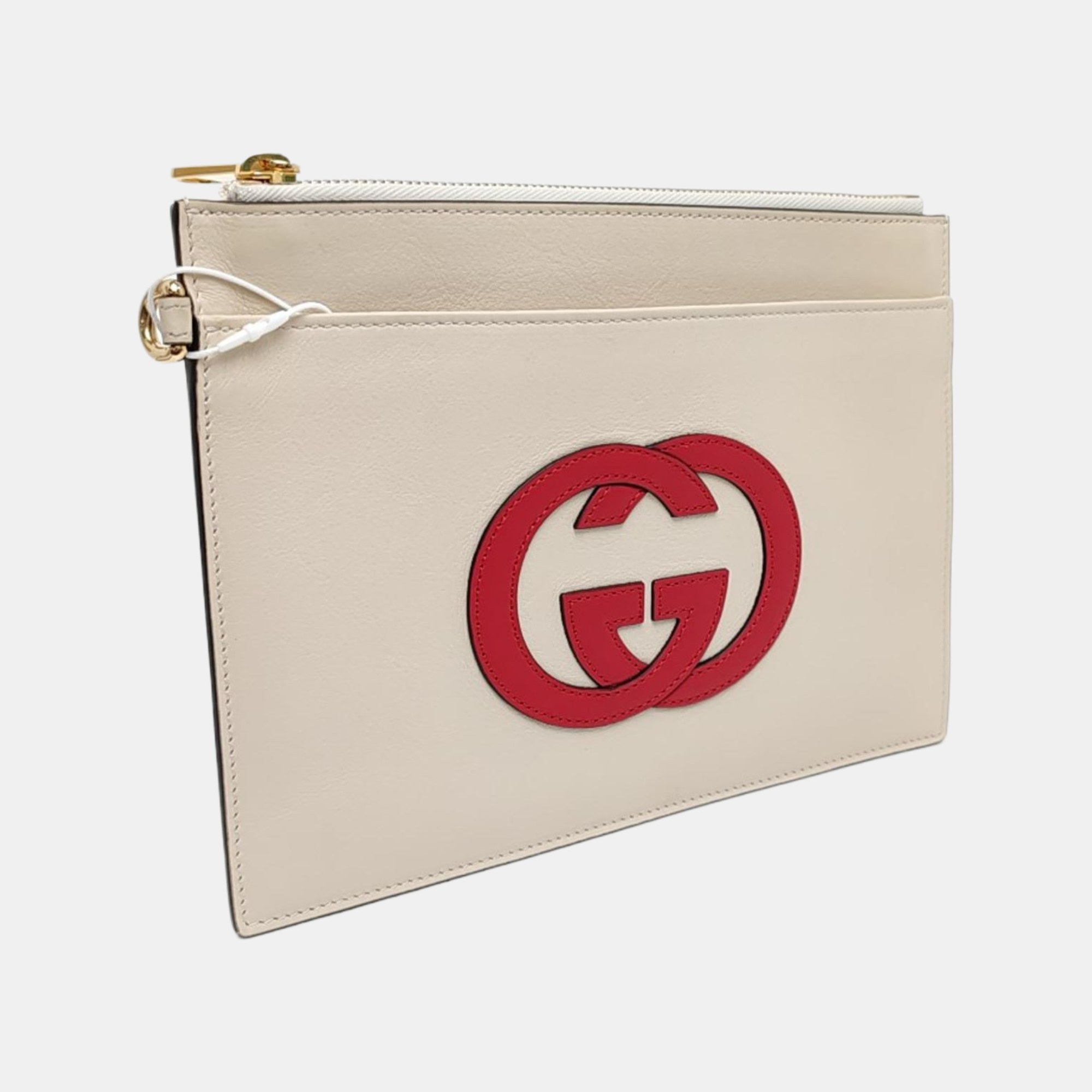Calfskin Clutch Beige