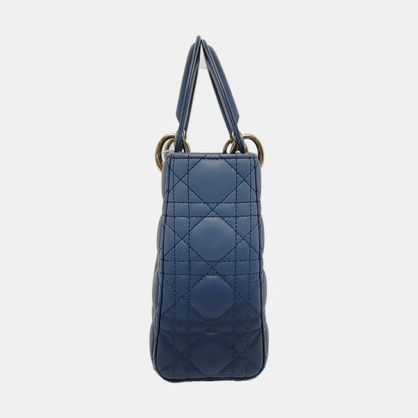 Authenticated pre-owned  Lady Dior Small Cannage Lambskin Multicolor - Tote Bag at Looply
