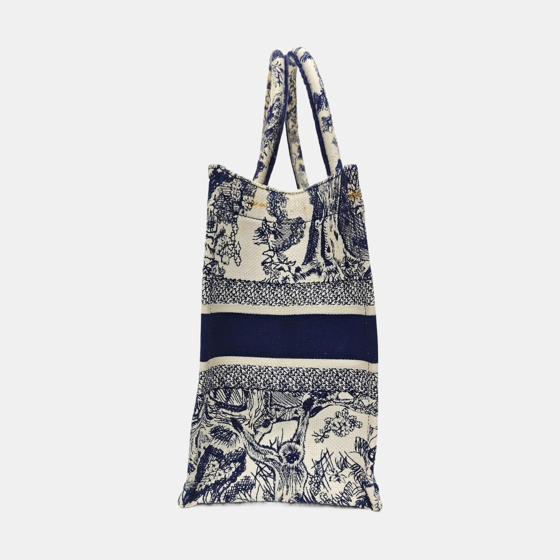 Book Tote Medium Canvas Blue