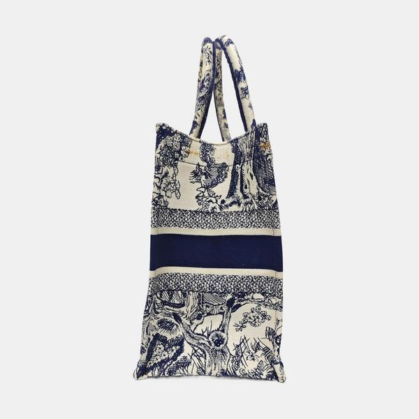 Book Tote Medium Canvas Blue