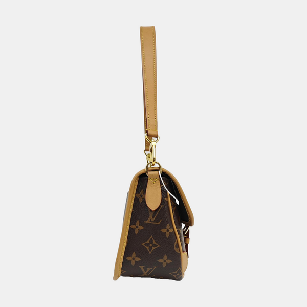 DIANE Monogram Coated Canvas Brown