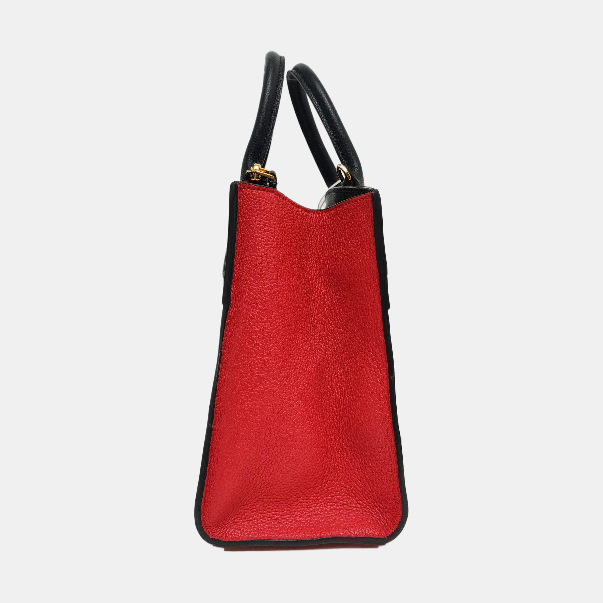 CITY STEAMER PM Calfskin Red