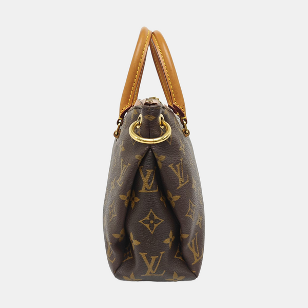 PALLAS BB Monogram Coated Canvas Brown