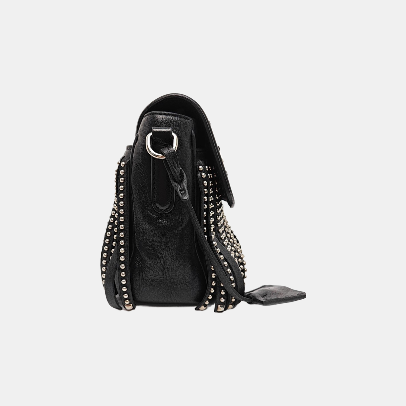 Calfskin Shoulder Bag Black