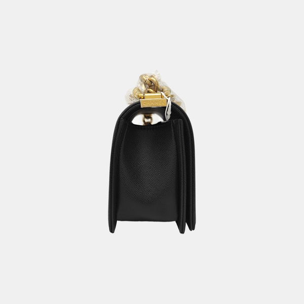 BOY CHANEL Mini Quilted Calfskin Black