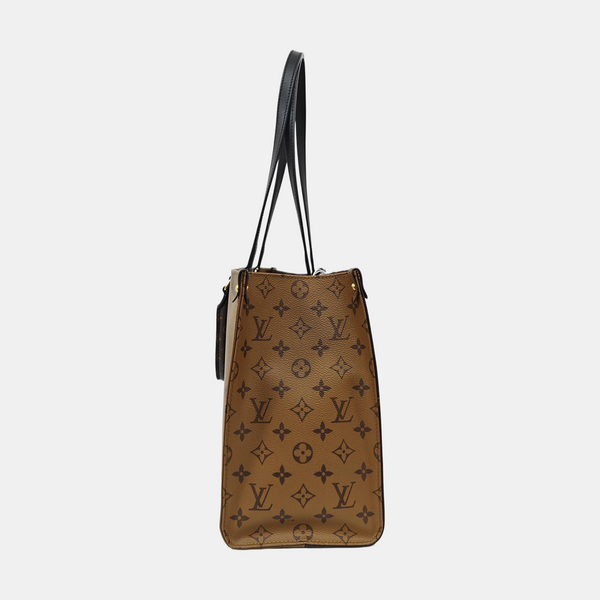 ONTHEGO MM Monogram Coated Canvas Brown