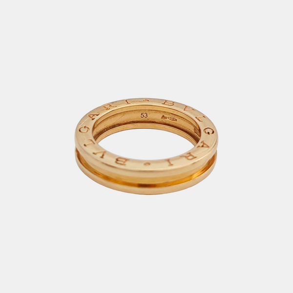 B.ZERO1 18k Rose Gold Ring EU 53