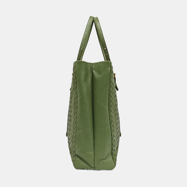 Lambskin Tote Bag Green