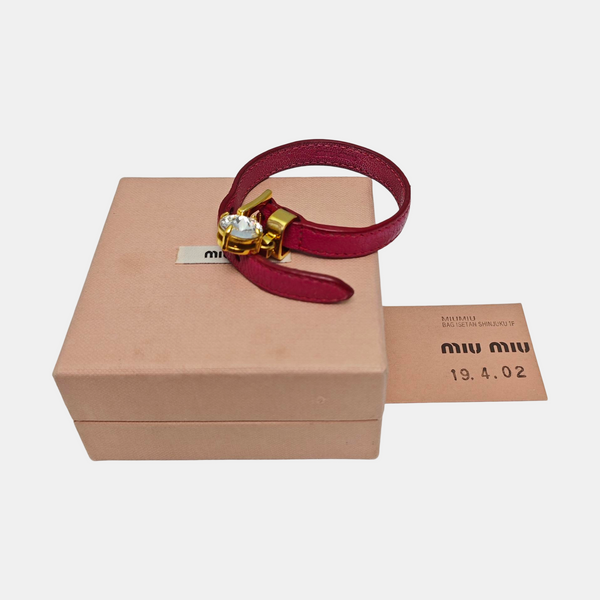 Leather Red Bracelet