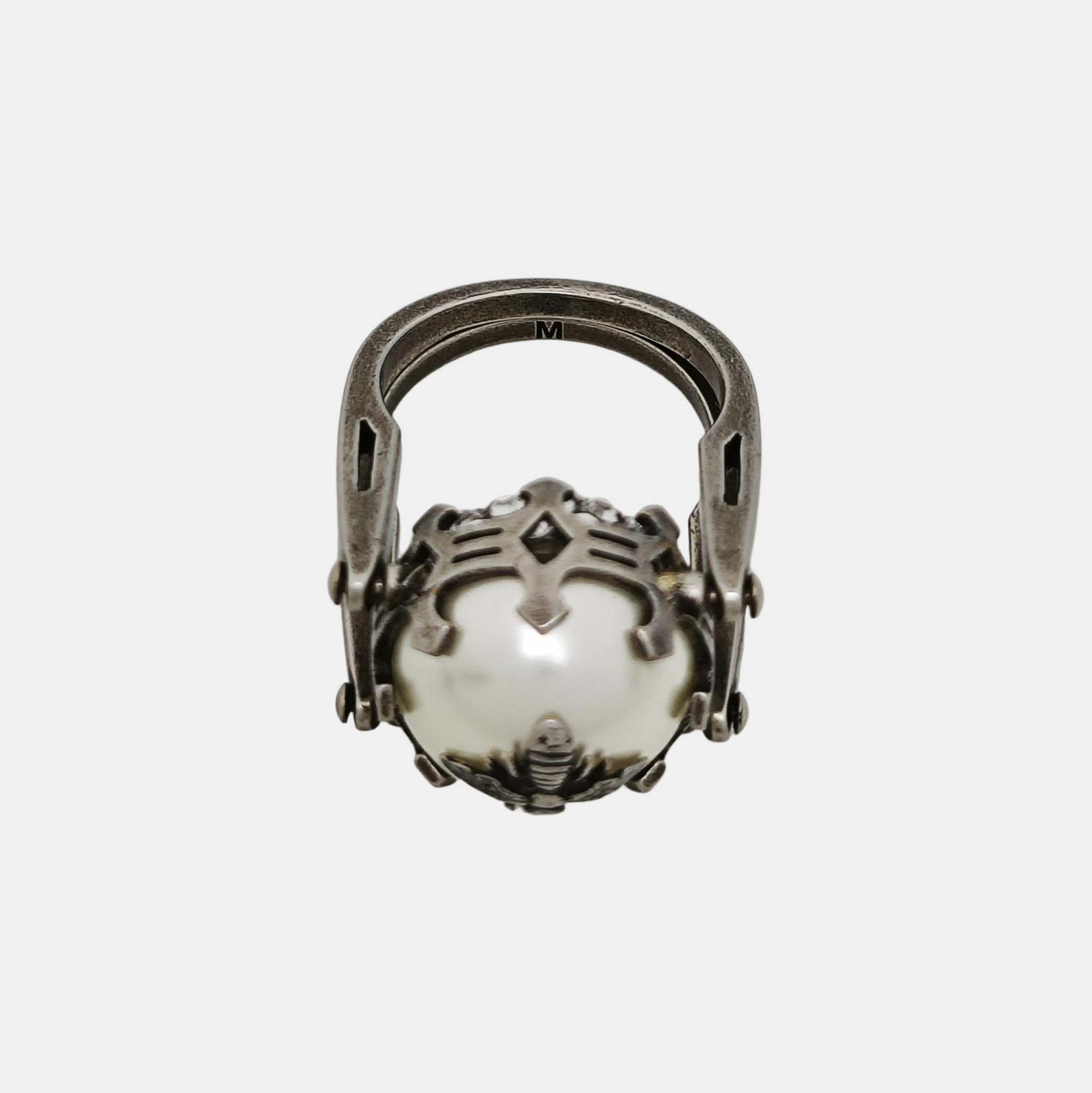 Metal Gray Ring EU 51