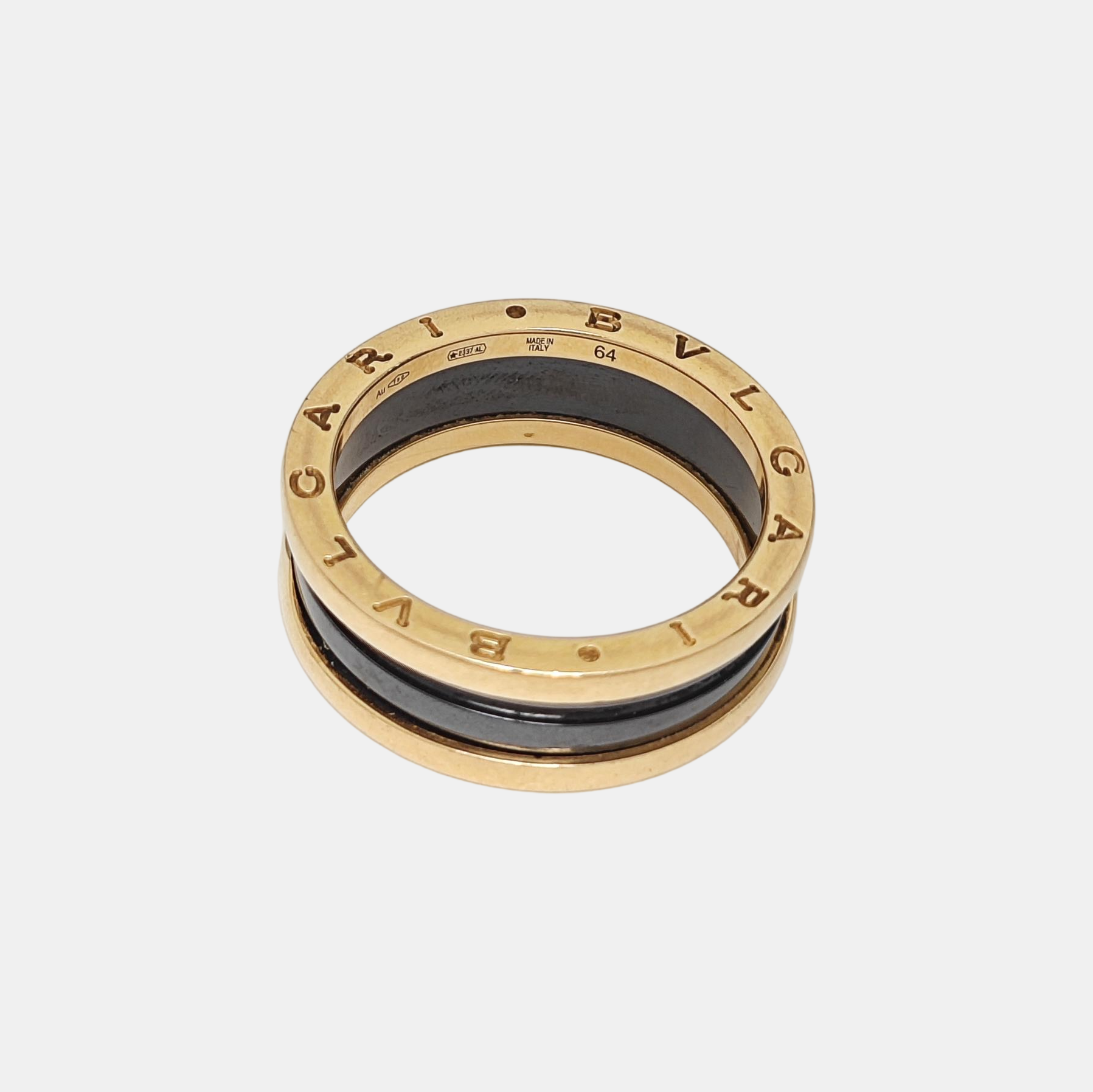 B.ZERO1 18k Rose Gold Ring EU 64