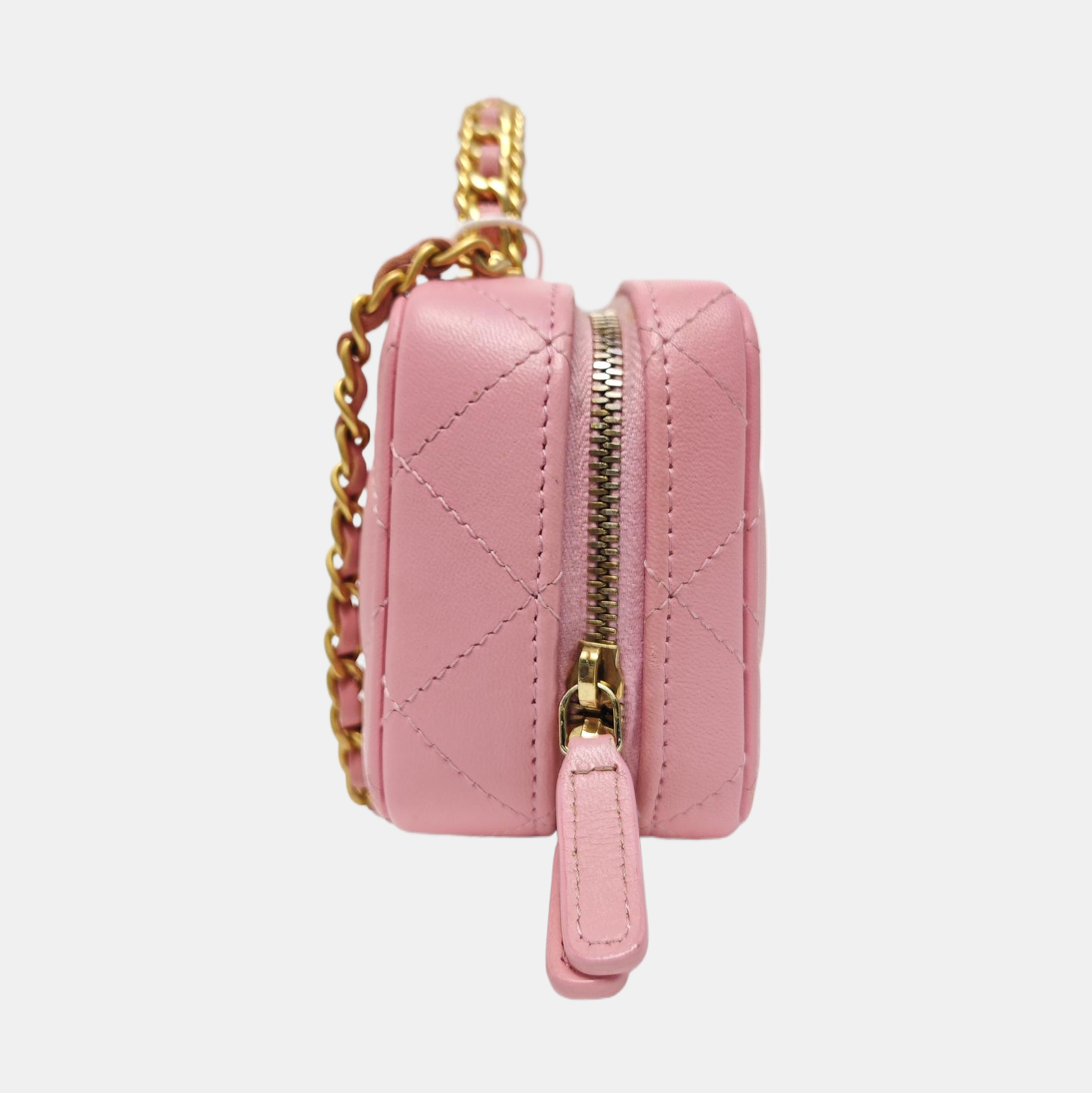Quilted Lambskin Shoulder Bag Red