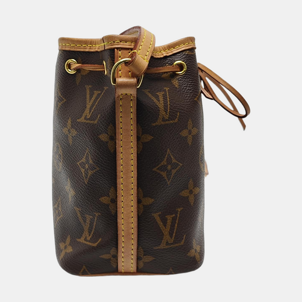NÉONOÉ Nano Monogram Coated Canvas Brown