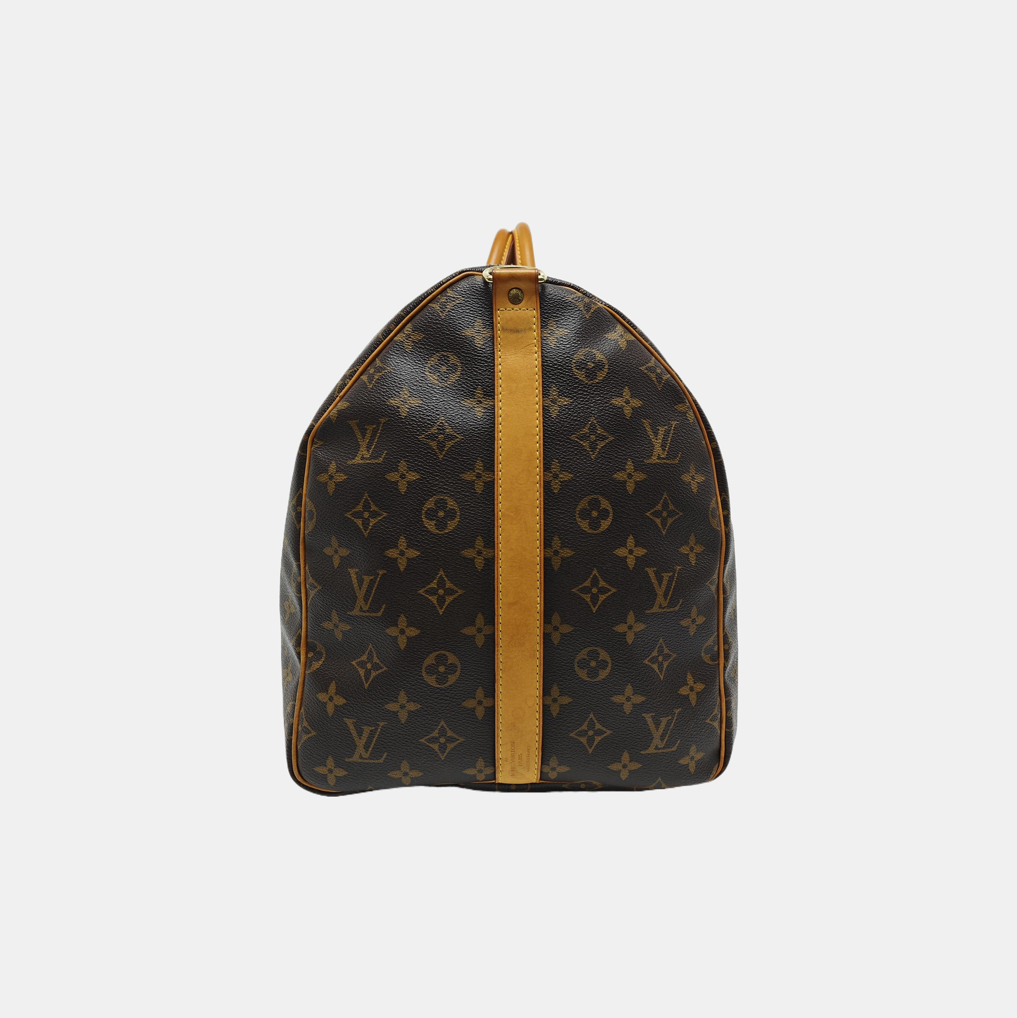 SAC SOUPLE 55 Monogram Coated Canvas Brown
