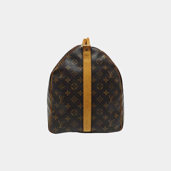SAC SOUPLE 55 Monogram Coated Canvas Brown