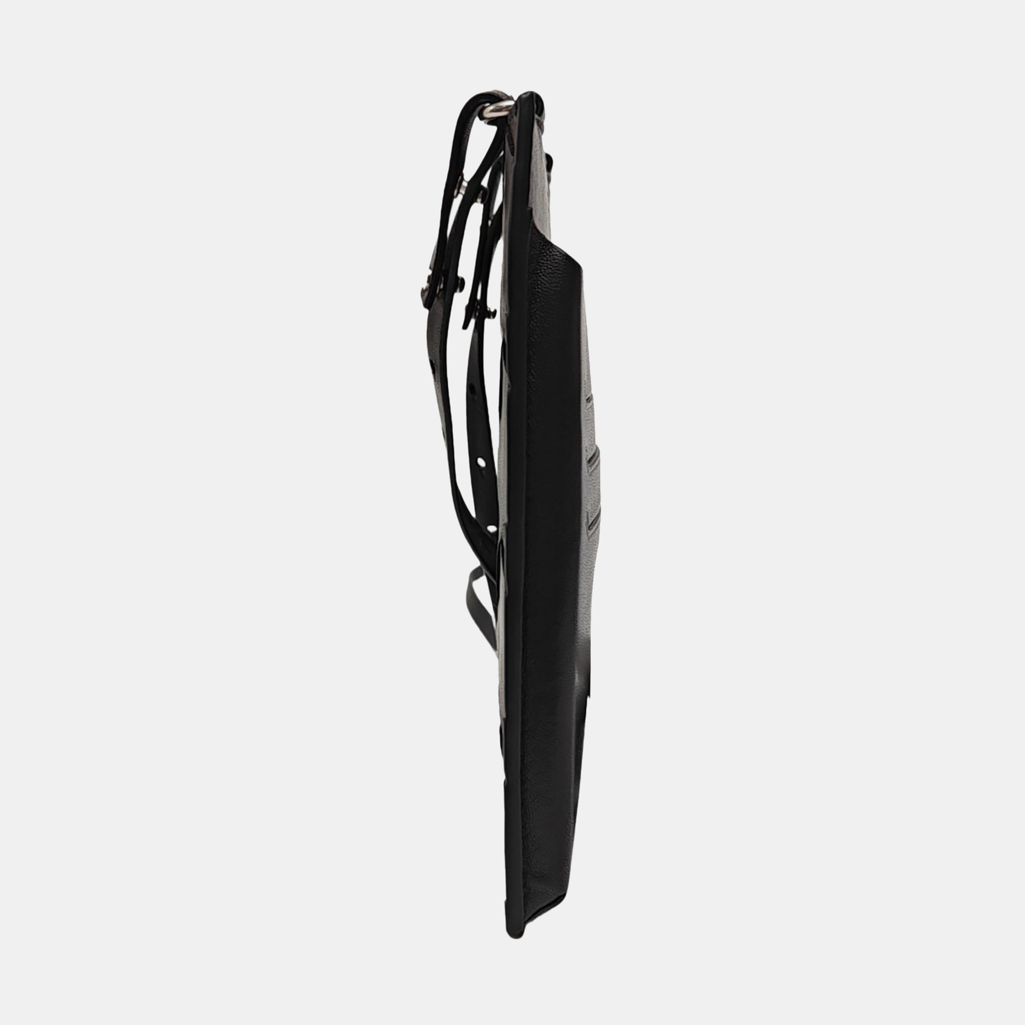 Leather Shoulder Bag Black