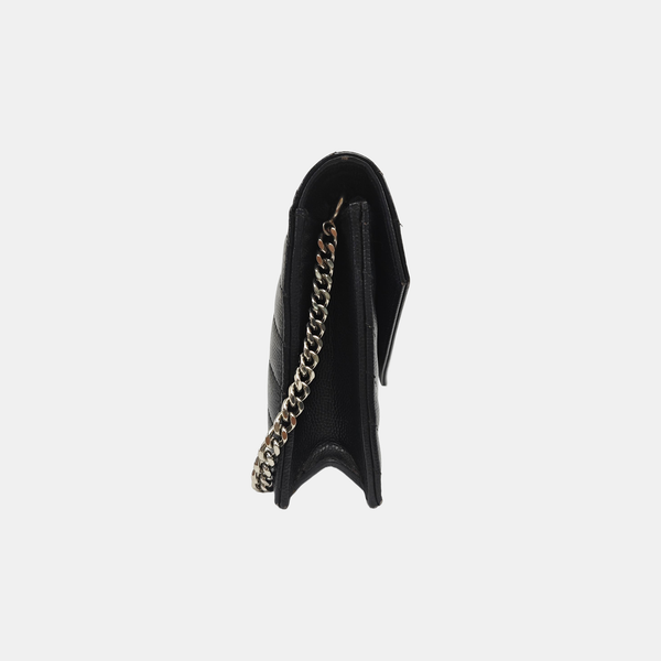 MONOGRAM WOC Chevron Calfskin Black