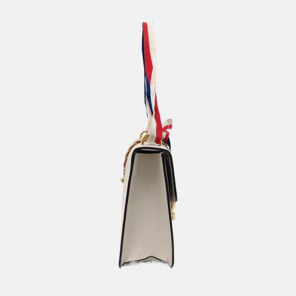 Sylvie Small Calfskin White