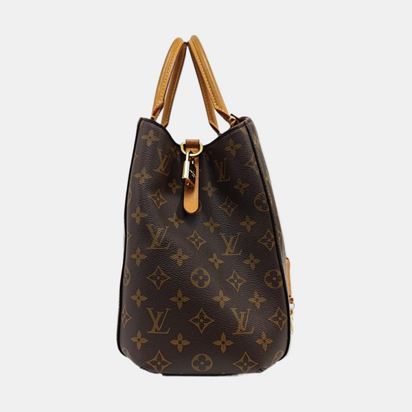 MONTAIGNE GM Monogram Coated Canvas Brown