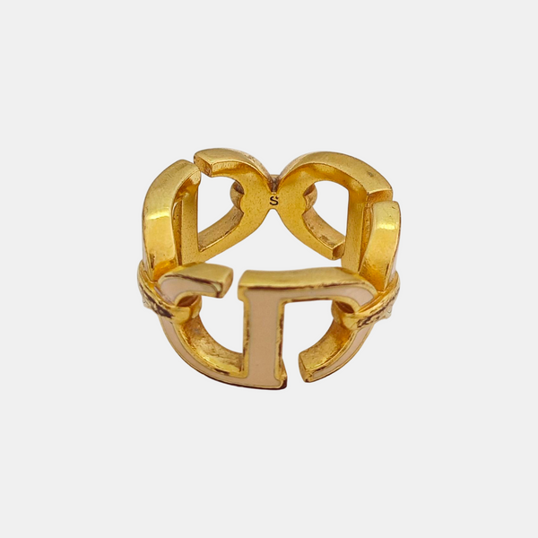 Metal Gold Ring EU 50