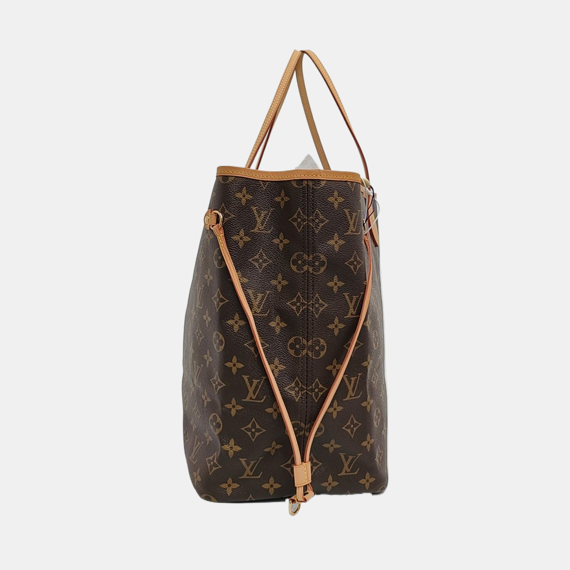 NEVERFULL GM Monogram Coated Canvas Brown