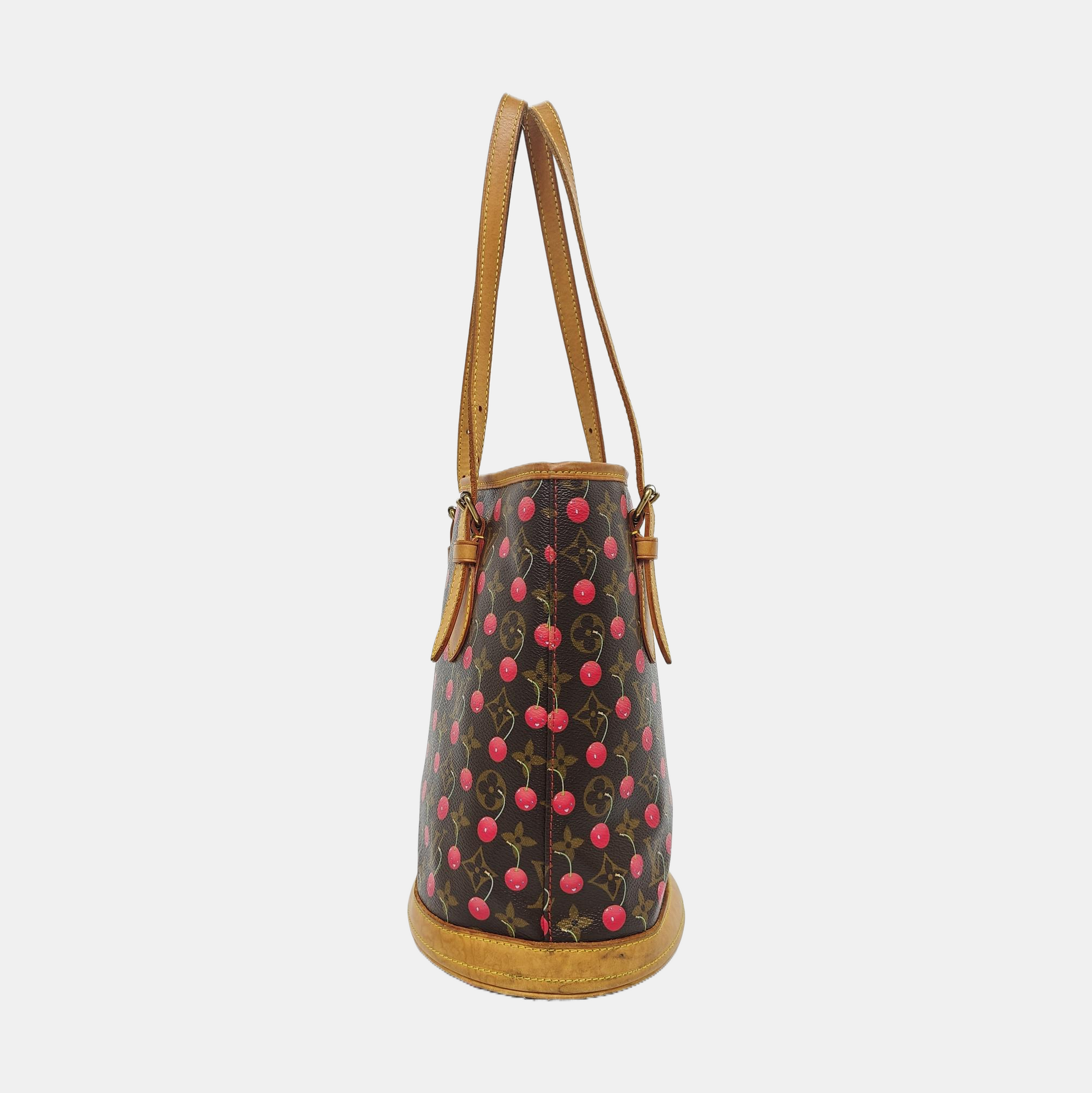 BUCKET PM Monogram Coated Canvas Brown