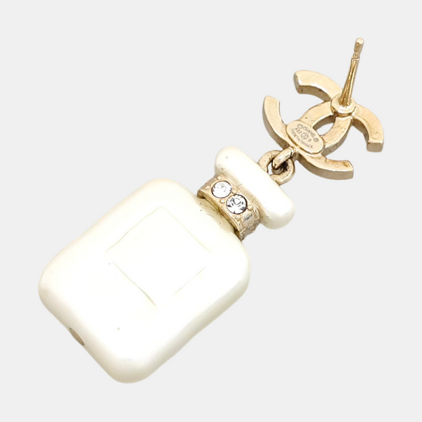 Metal White Stud Earrings