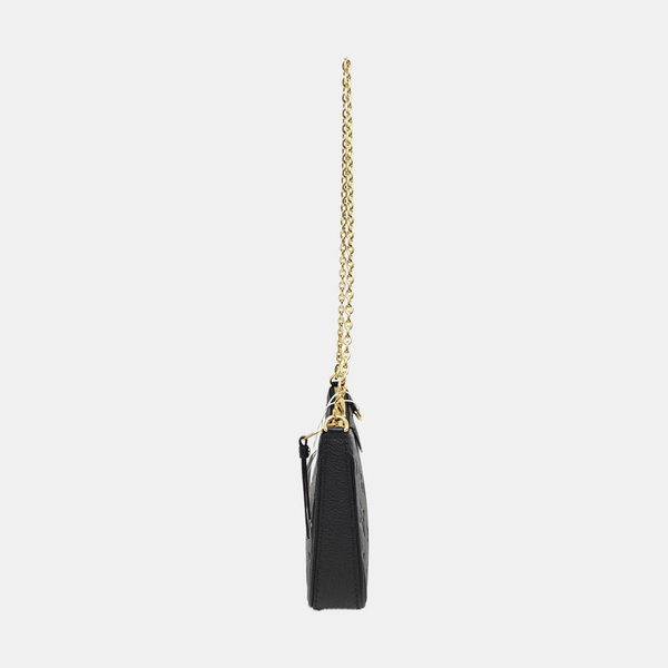 EASY POUCH ON STRAP Monogram Calfskin Black