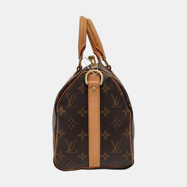 SPEEDY 25 Monogram Coated Canvas Brown