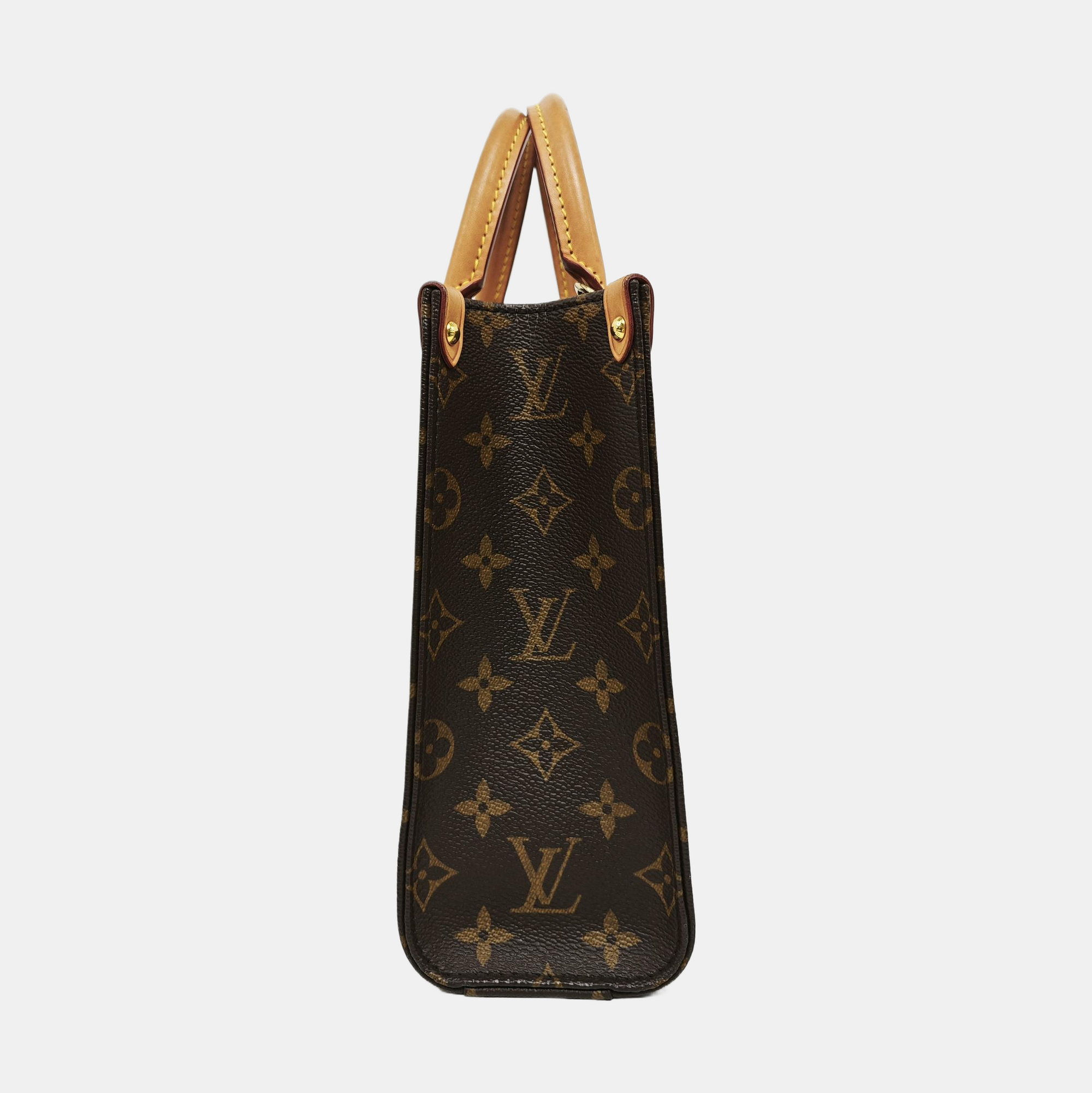 SAC PLAT BB Monogram Coated Canvas Brown