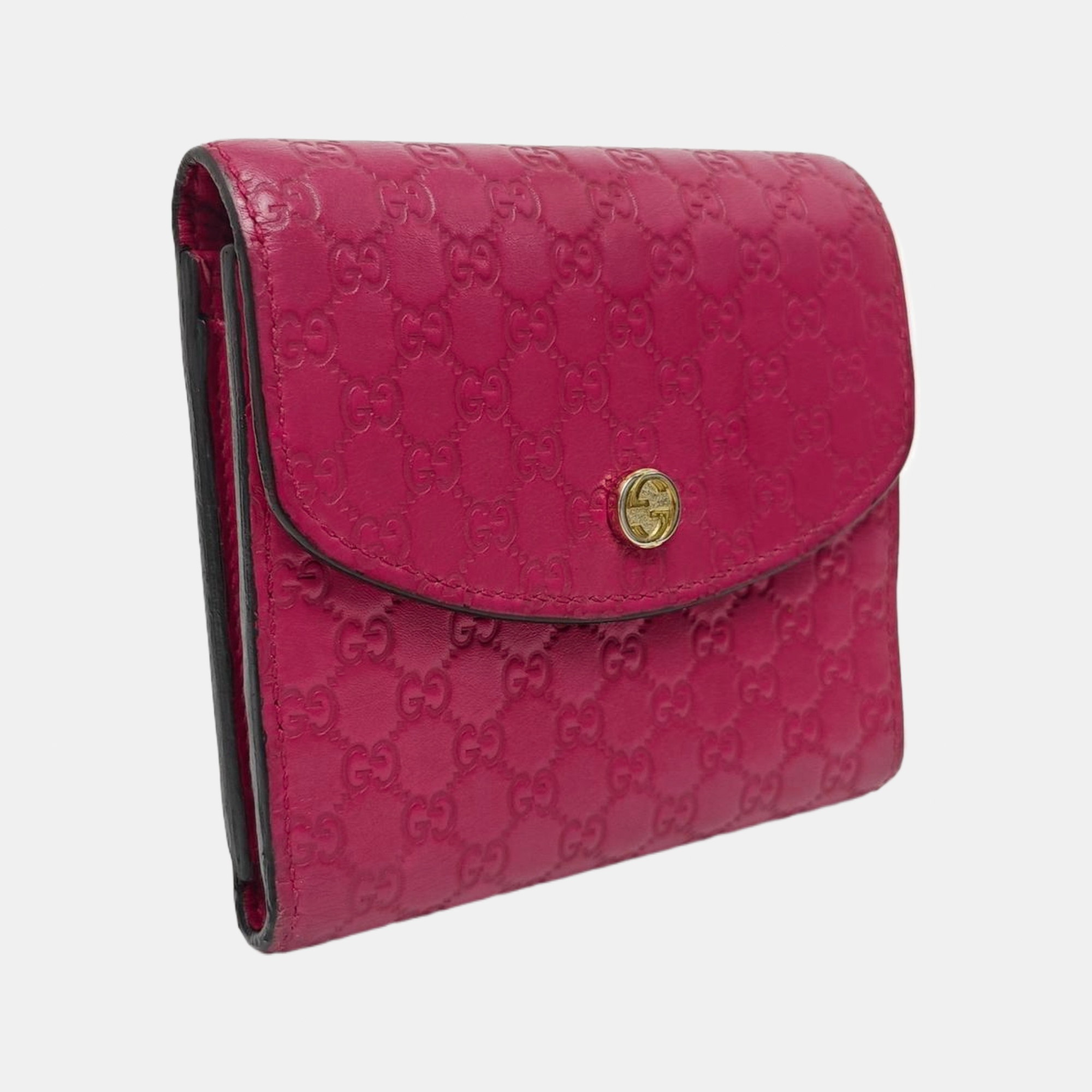 Monogram Calfskin Wallet Red