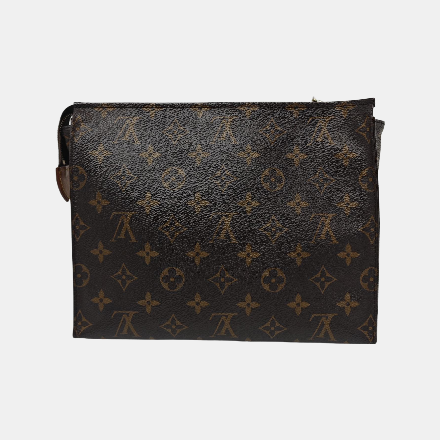 TOILET POCKET 26 Monogram Coated Canvas Brown