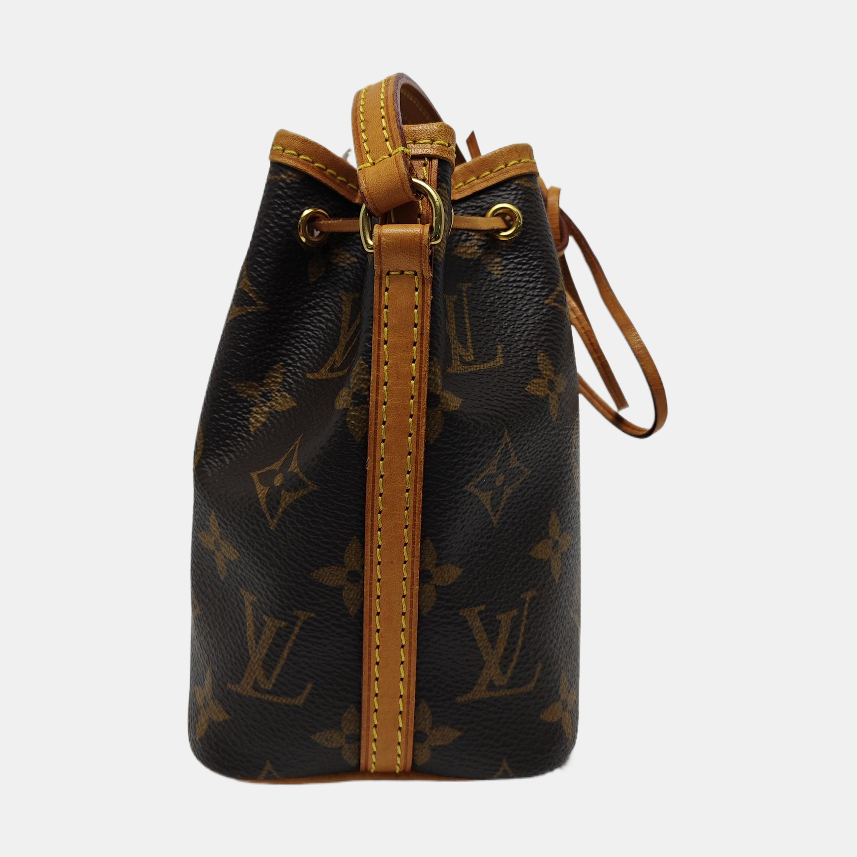 NÉONOÉ Nano Monogram Coated Canvas Brown