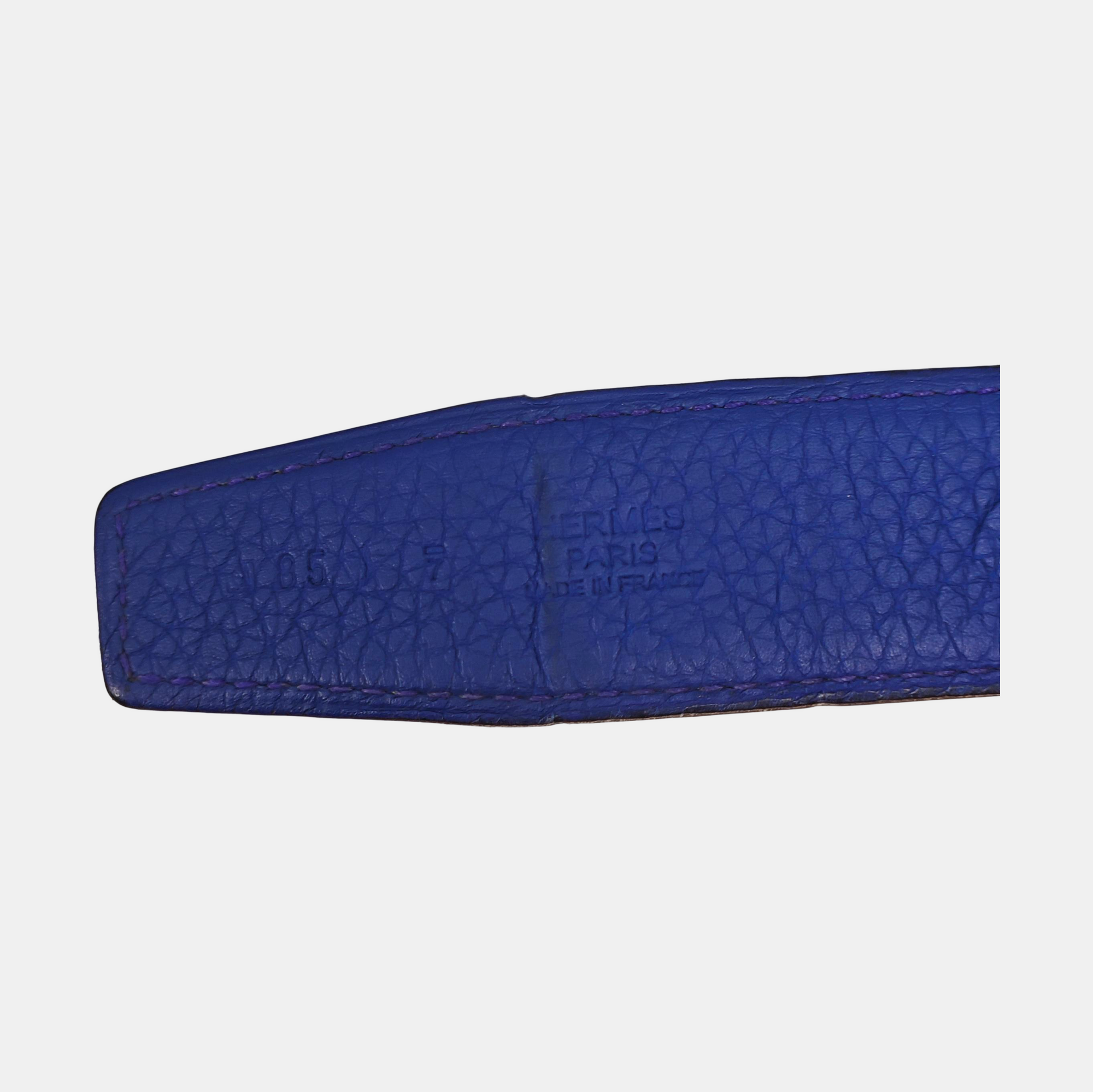 Leather Belt Blue