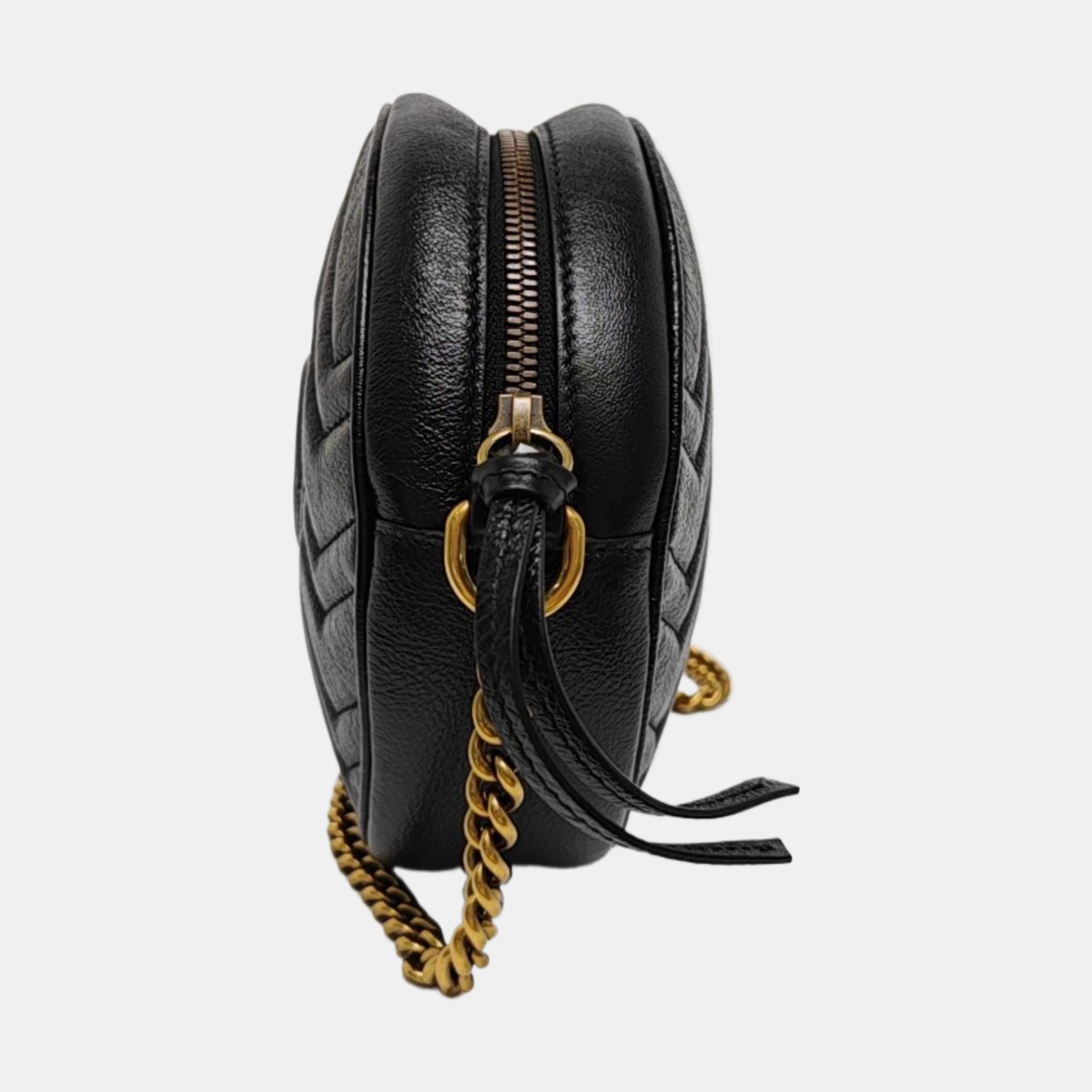 GG Marmont Mini Quilted Calfskin Black