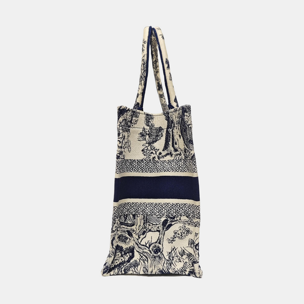 Book Tote Medium Canvas Blue