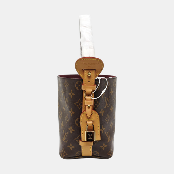 ALL IN BB Monogram Coated Canvas Brown