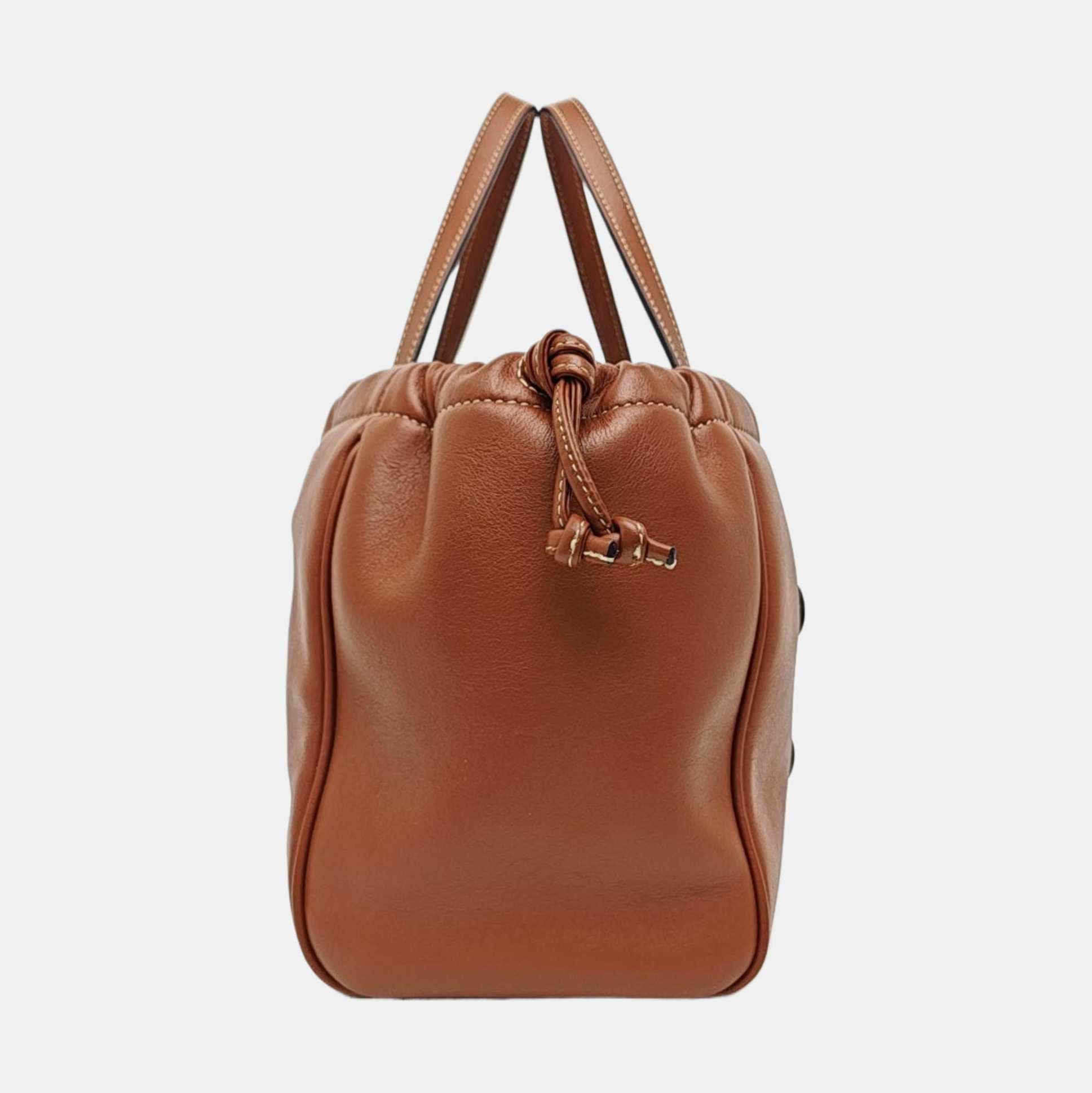 CABAS TRIOMPHE Small Quilted Calfskin Brown