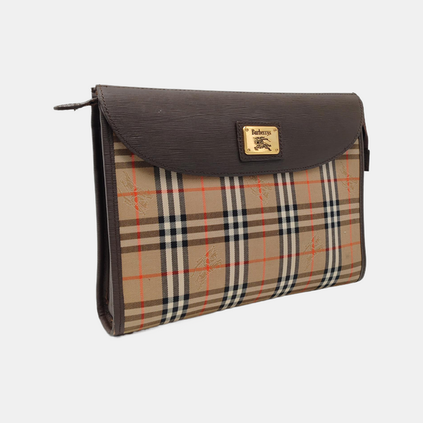 Canvas Clutch Beige
