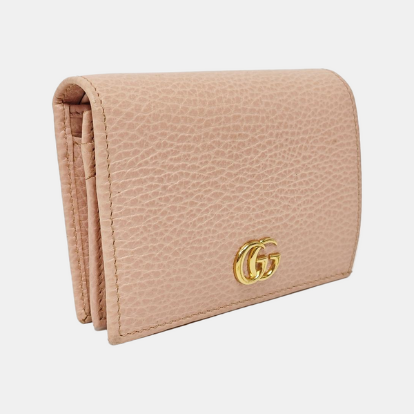 GG Marmont Mini Calfskin Pink Wallet