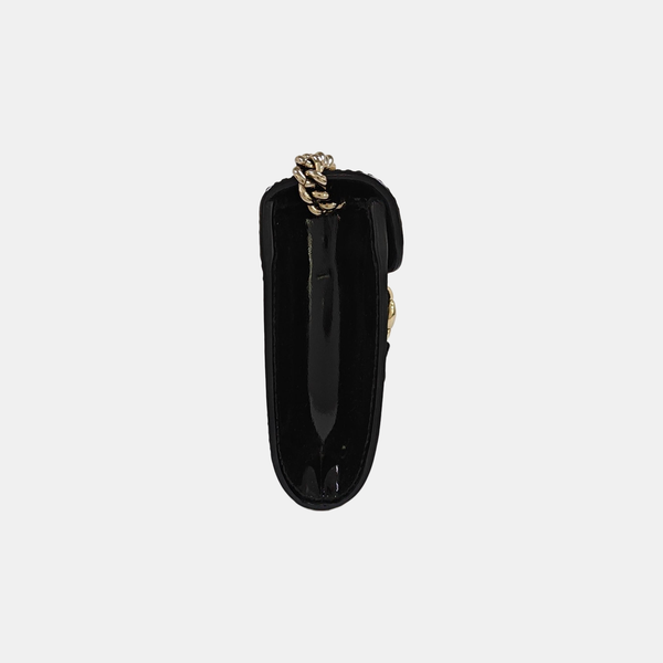 Emily Chain Small Patent Leather Black