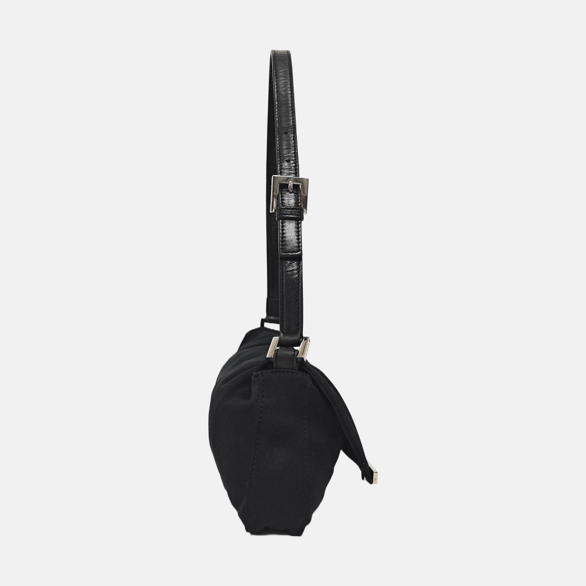 Fabric Shoulder Bag Black