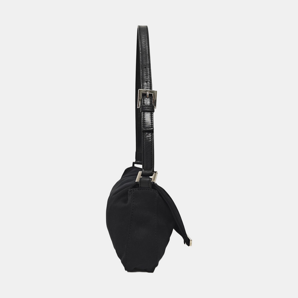 Fabric Shoulder Bag Black