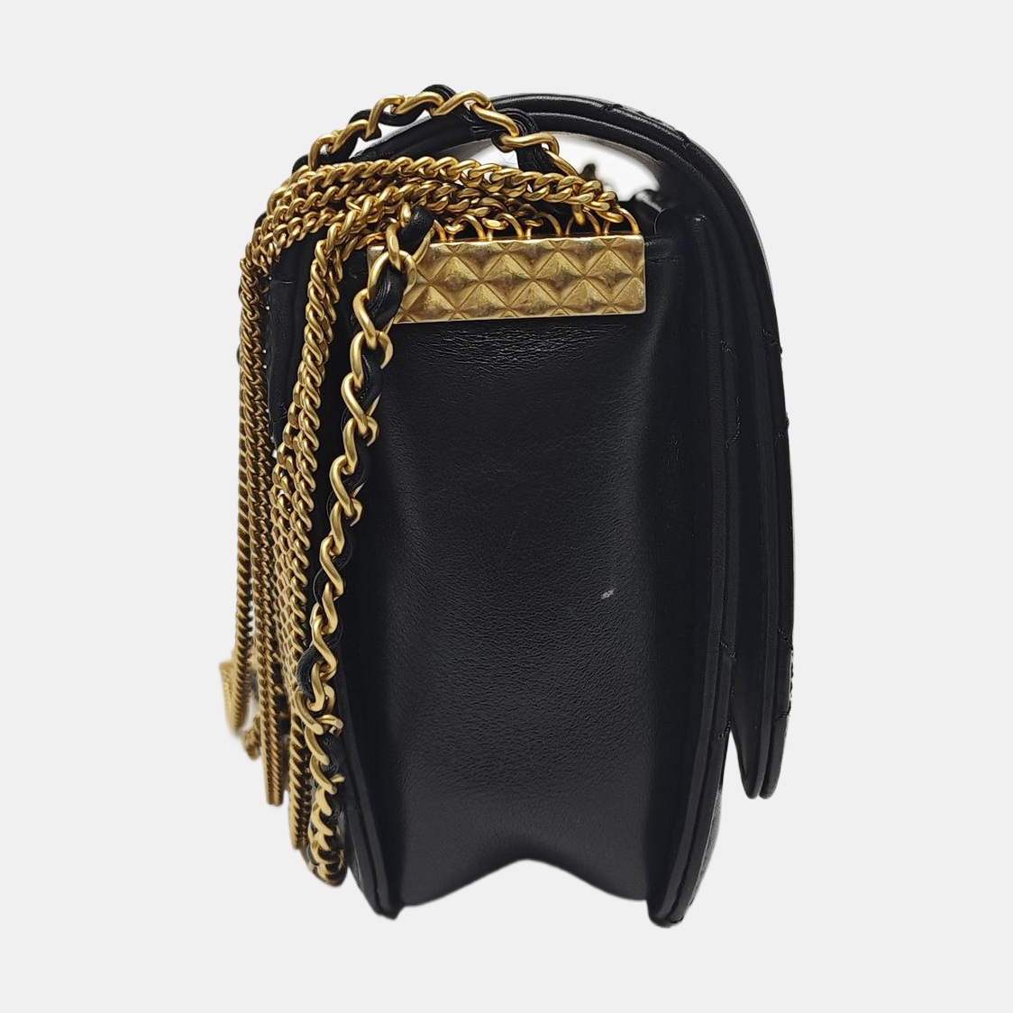 COCO HANDLE Mini Quilted Calfskin Black